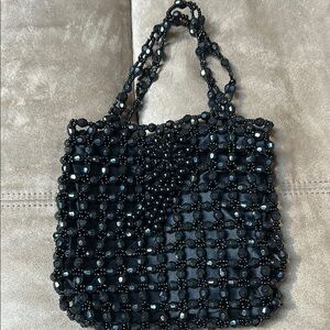 VINTAGE - Sasha- never used Elegant Black Beaded Women's Bag
